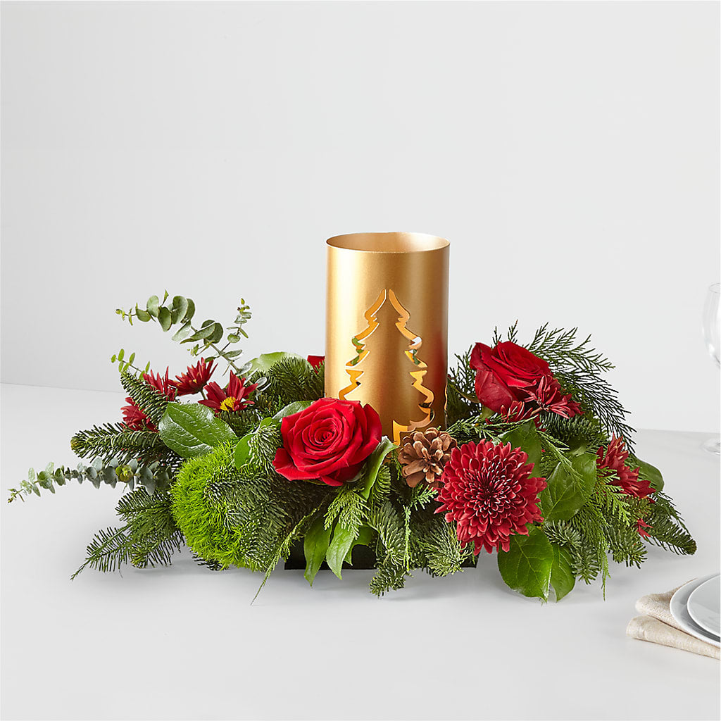 Toast the Season Centerpiece – Flowers By Henry Llc, Louisburg NC