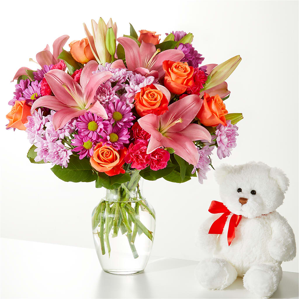 One and Only Bouquet and Bear Bundle – Flowers By Henry Llc, Louisburg NC