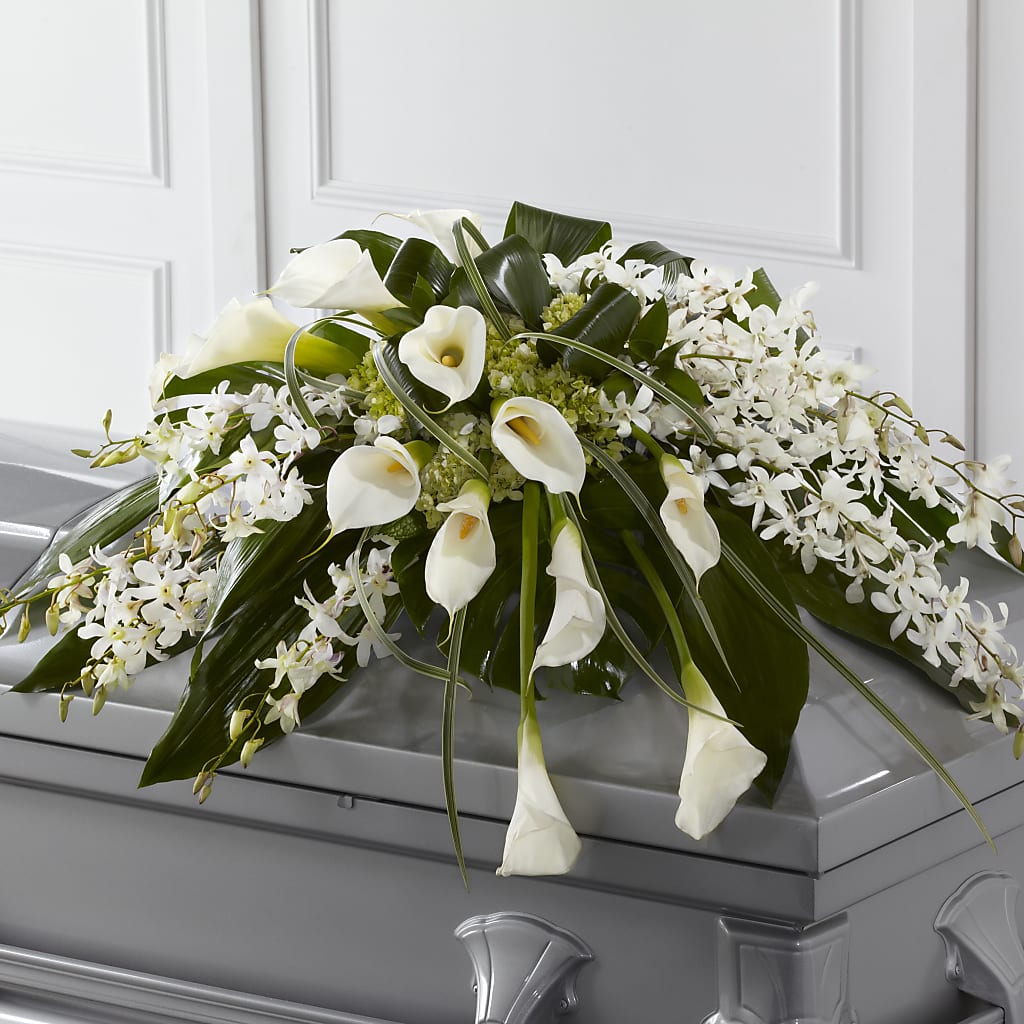 Angel Wings Casket Spray – Flowers By Henry Llc, Louisburg NC