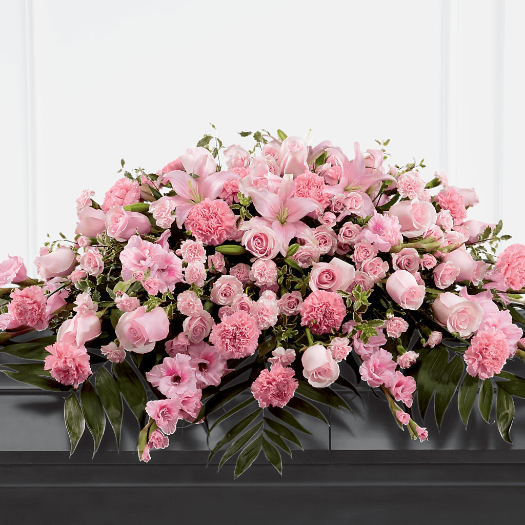 Garden of Comfort Casket Spray (Standard) – Flowers By Henry Llc, Louisburg NC