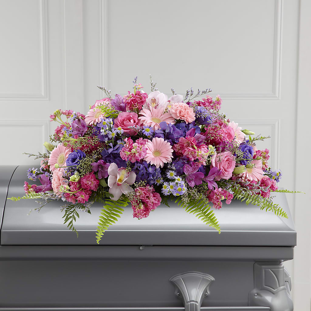 Glorious Garden Casket Spray – Flowers By Henry Llc, Louisburg NC