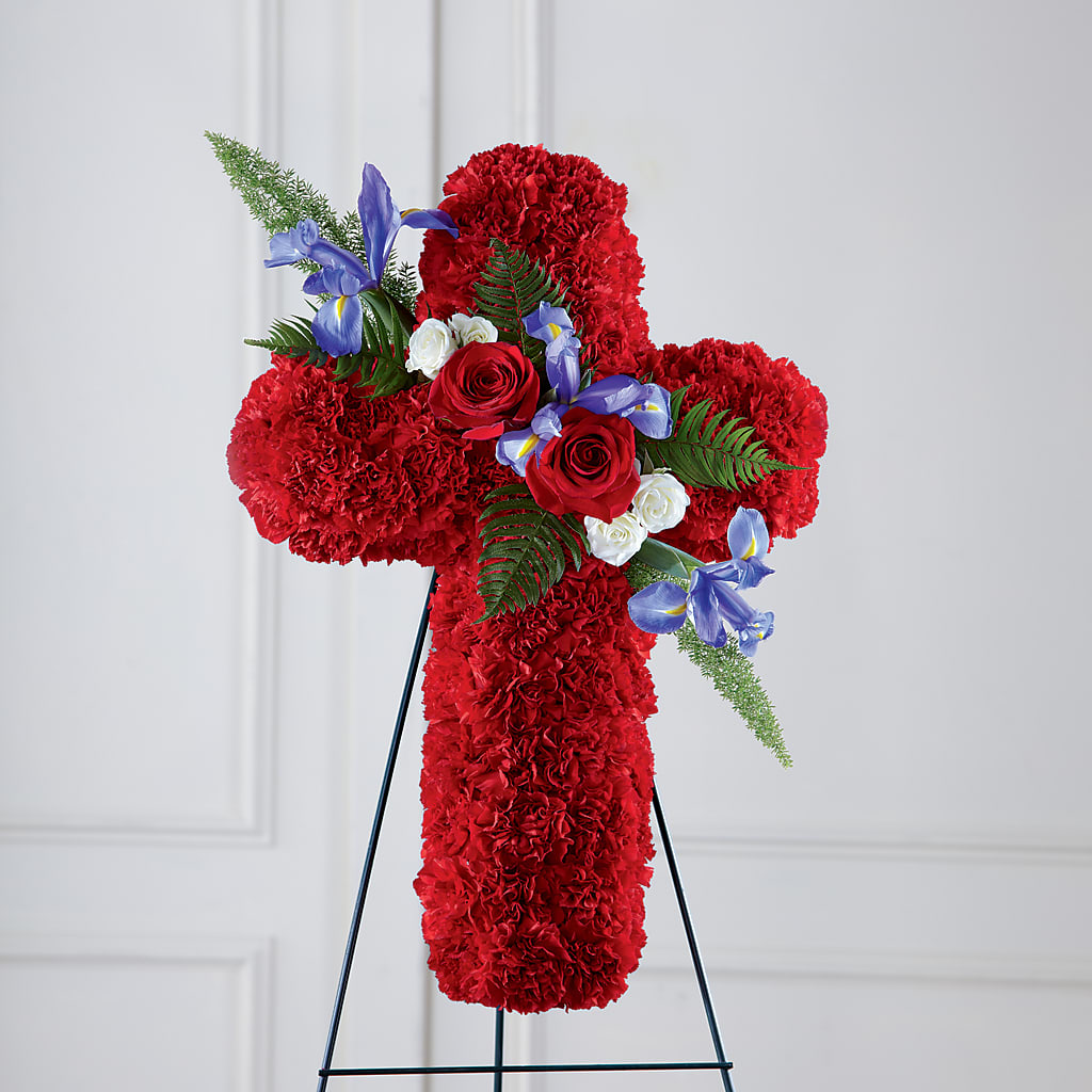 Faithful Hero Floral Cross – Flowers By Henry Llc, Louisburg NC