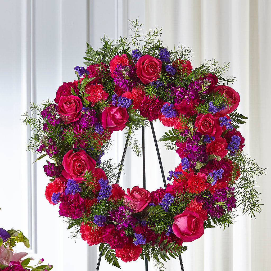 Calming Colors Wreath – Flowers By Henry Llc, Louisburg NC