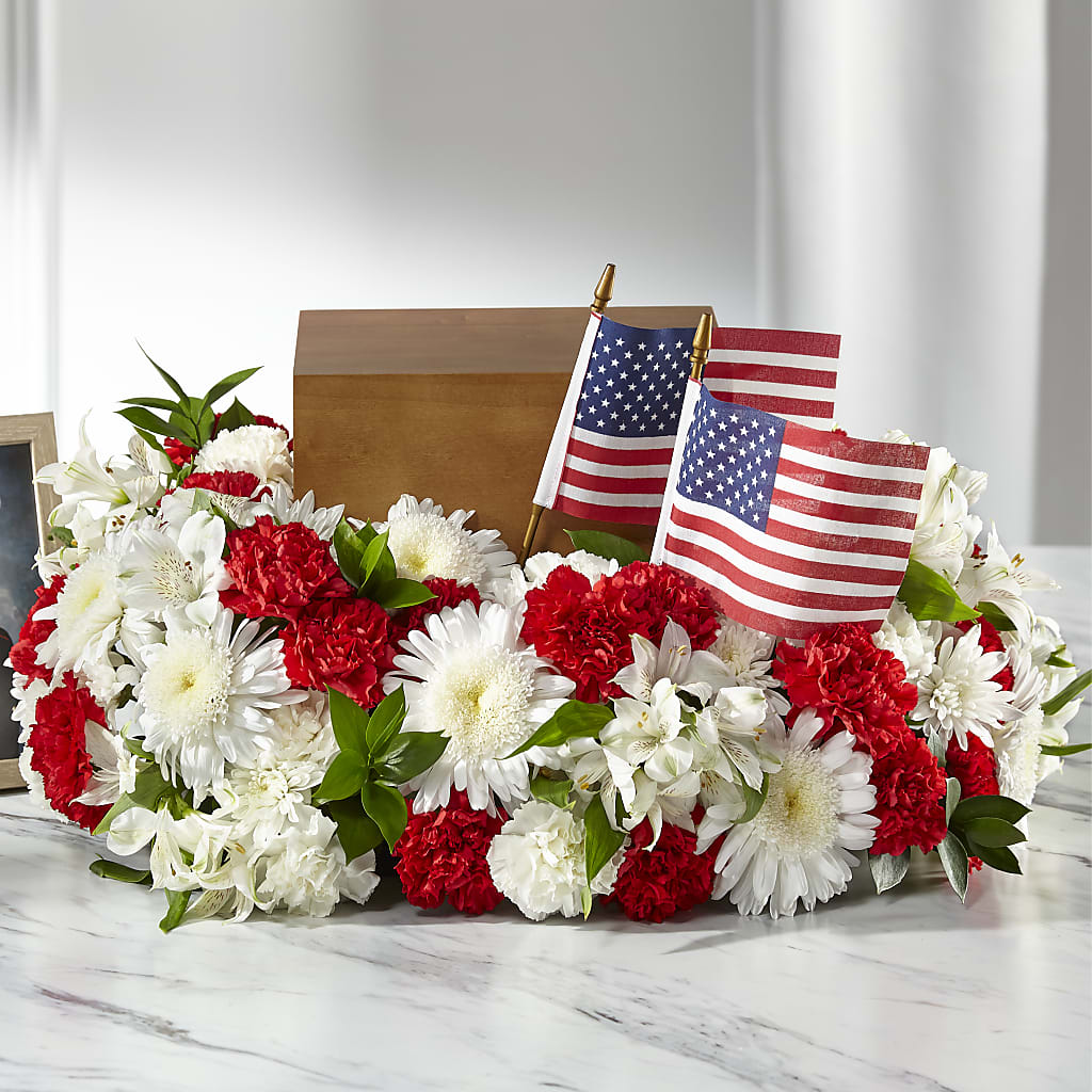 Spirit of Patriotism Cremation Adornment – Flowers By Henry Llc, Louisburg NC
