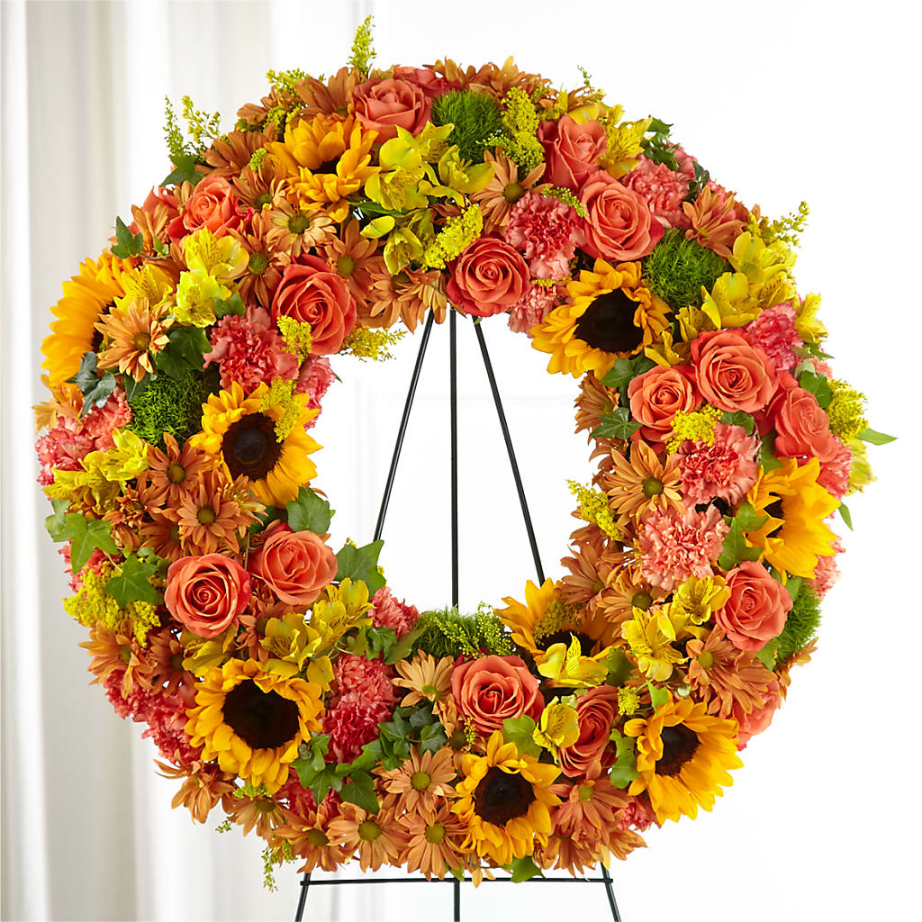 Autumnal Memories Wreath (Standard) – Flowers By Henry Llc, Louisburg NC
