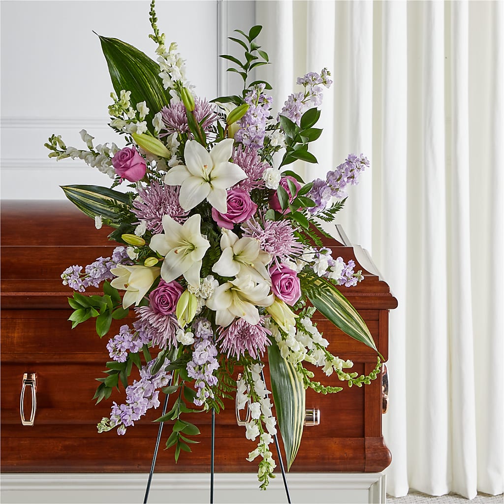 Grateful Hearts Standing Spray – Flowers By Henry Llc, Louisburg NC