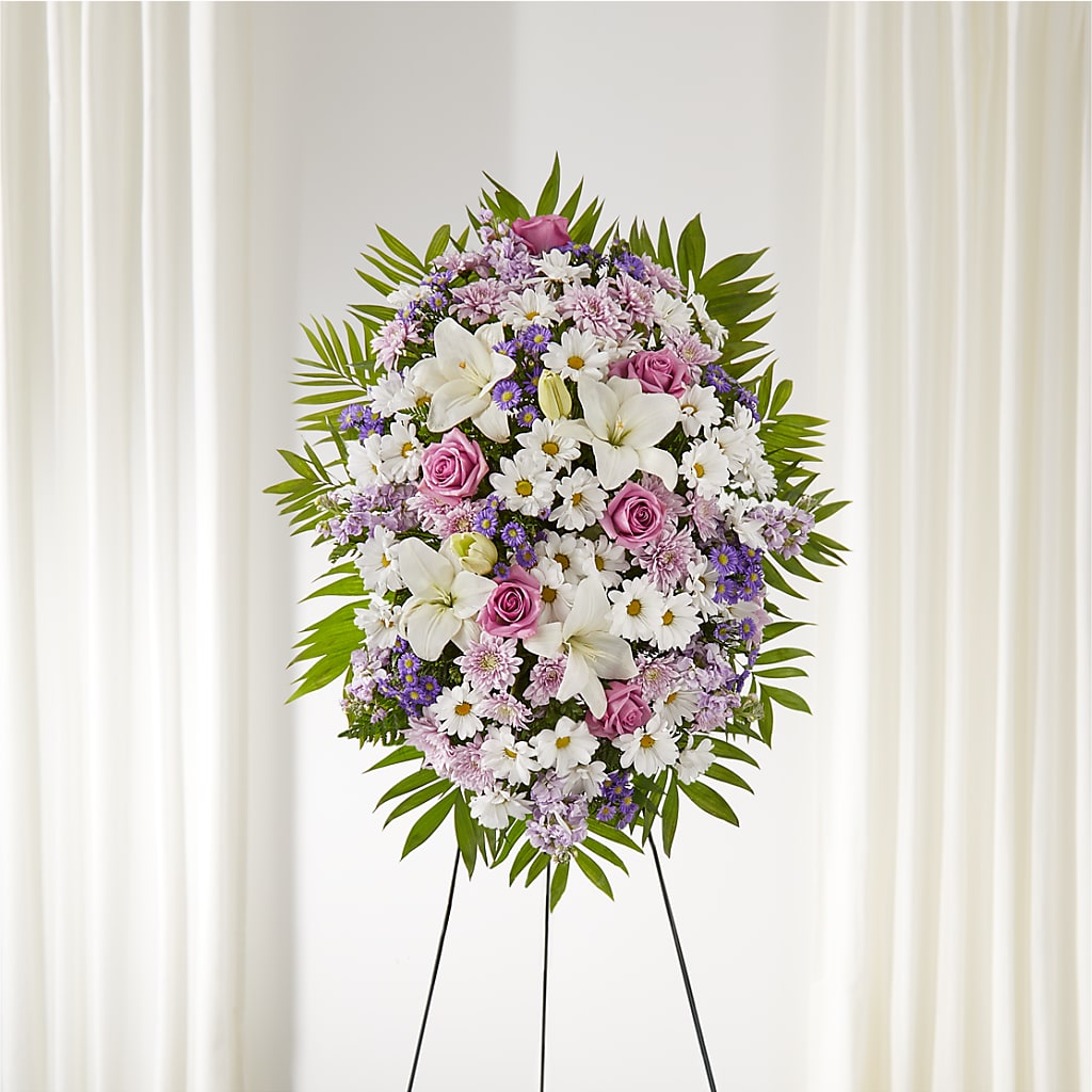 Surrounded by Love Standing Spray – Flowers By Henry Llc, Louisburg NC