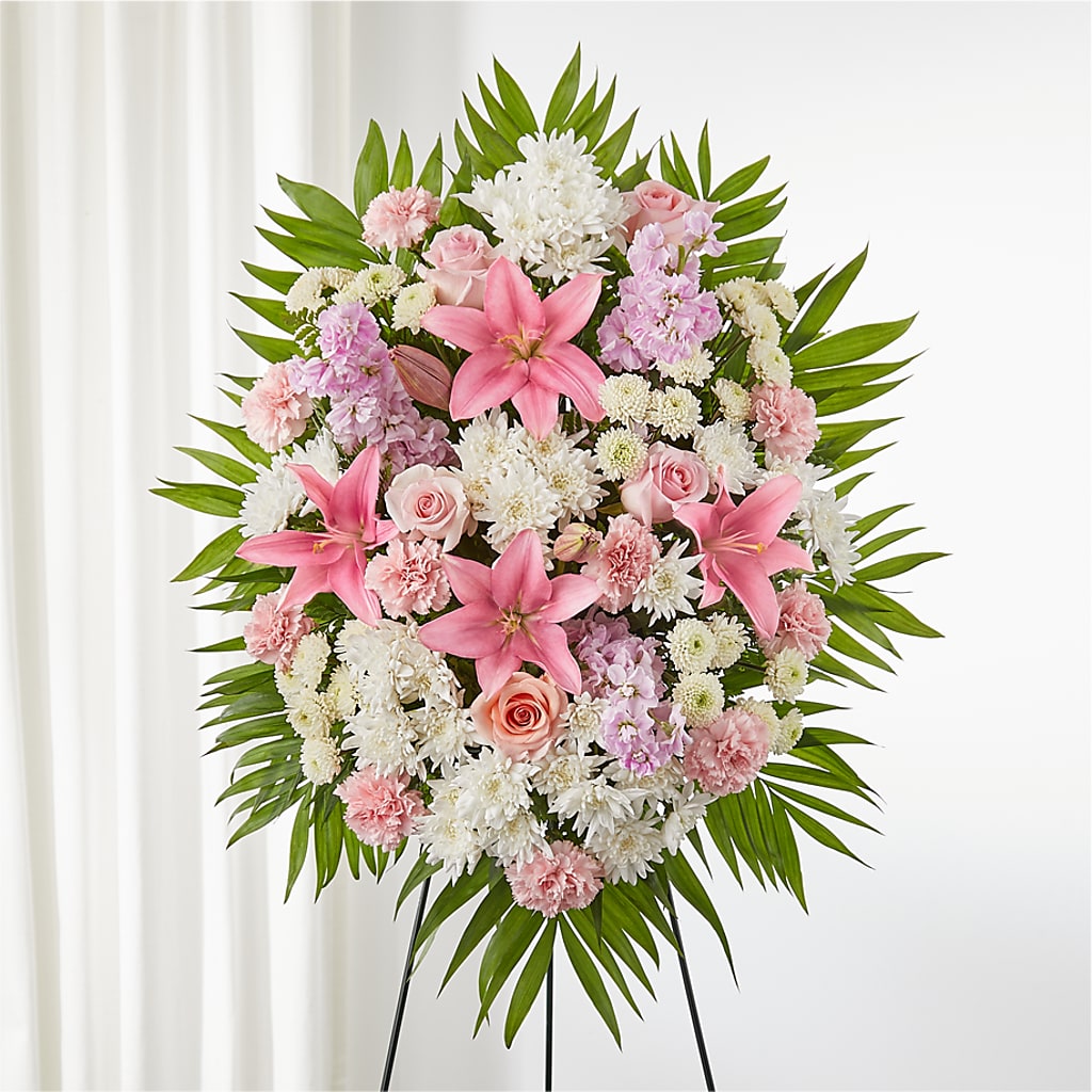 Offering Solace Standing Spray – Flowers By Henry Llc, Louisburg NC