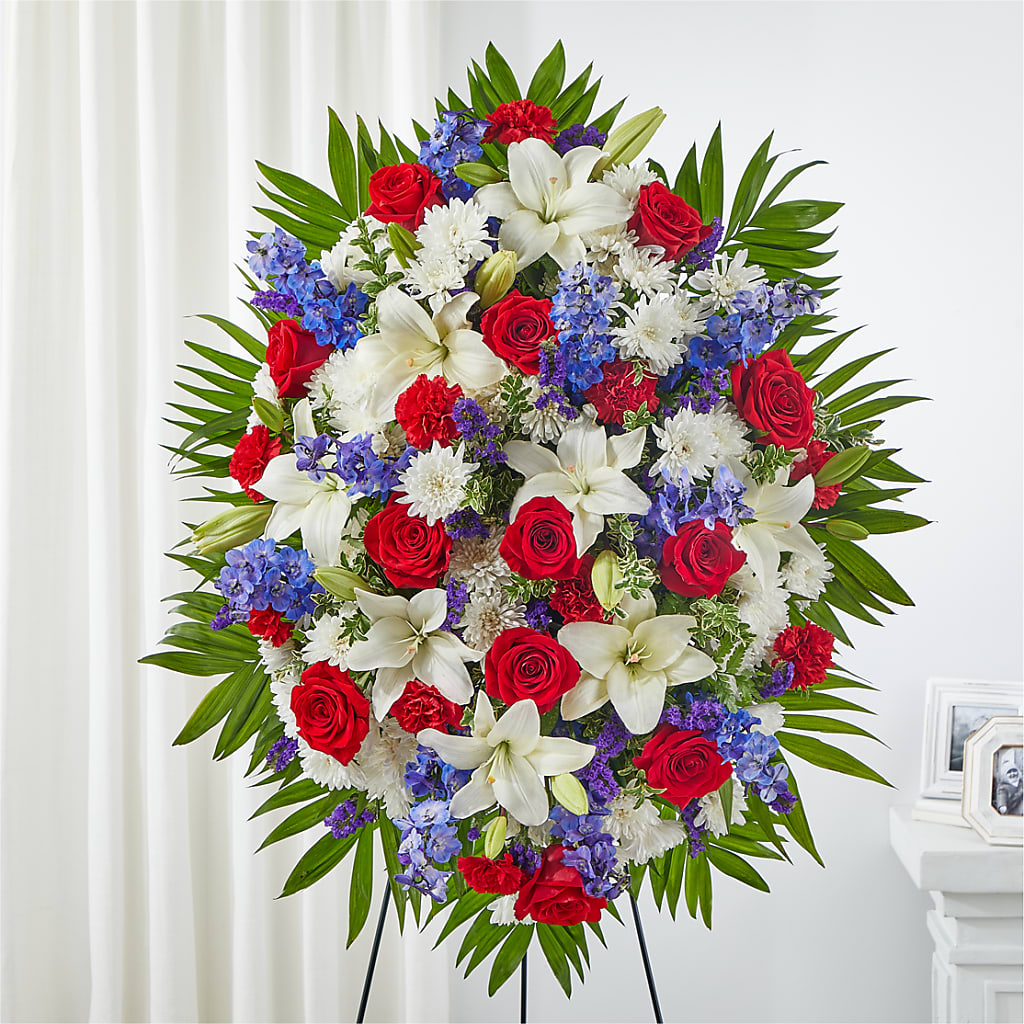 Cherished Service Standing Spray – Flowers By Henry Llc, Louisburg NC