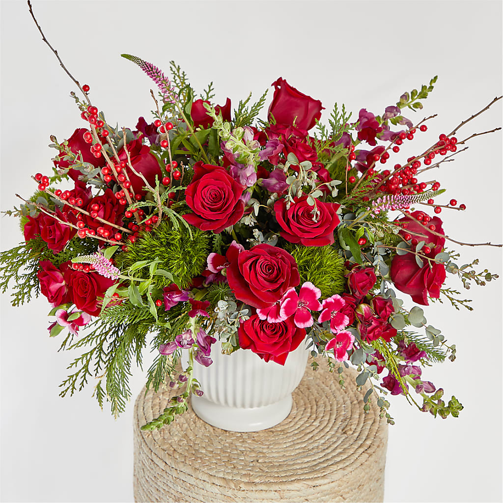 Big Red Bow Bouquet –  Flowers By Henry Llc, Louisburg NC