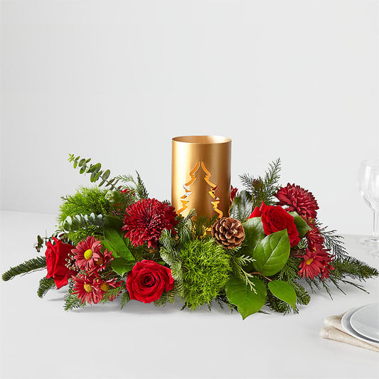 Toast the Season Centerpiece –  Flowers By Henry Llc, Louisburg NC