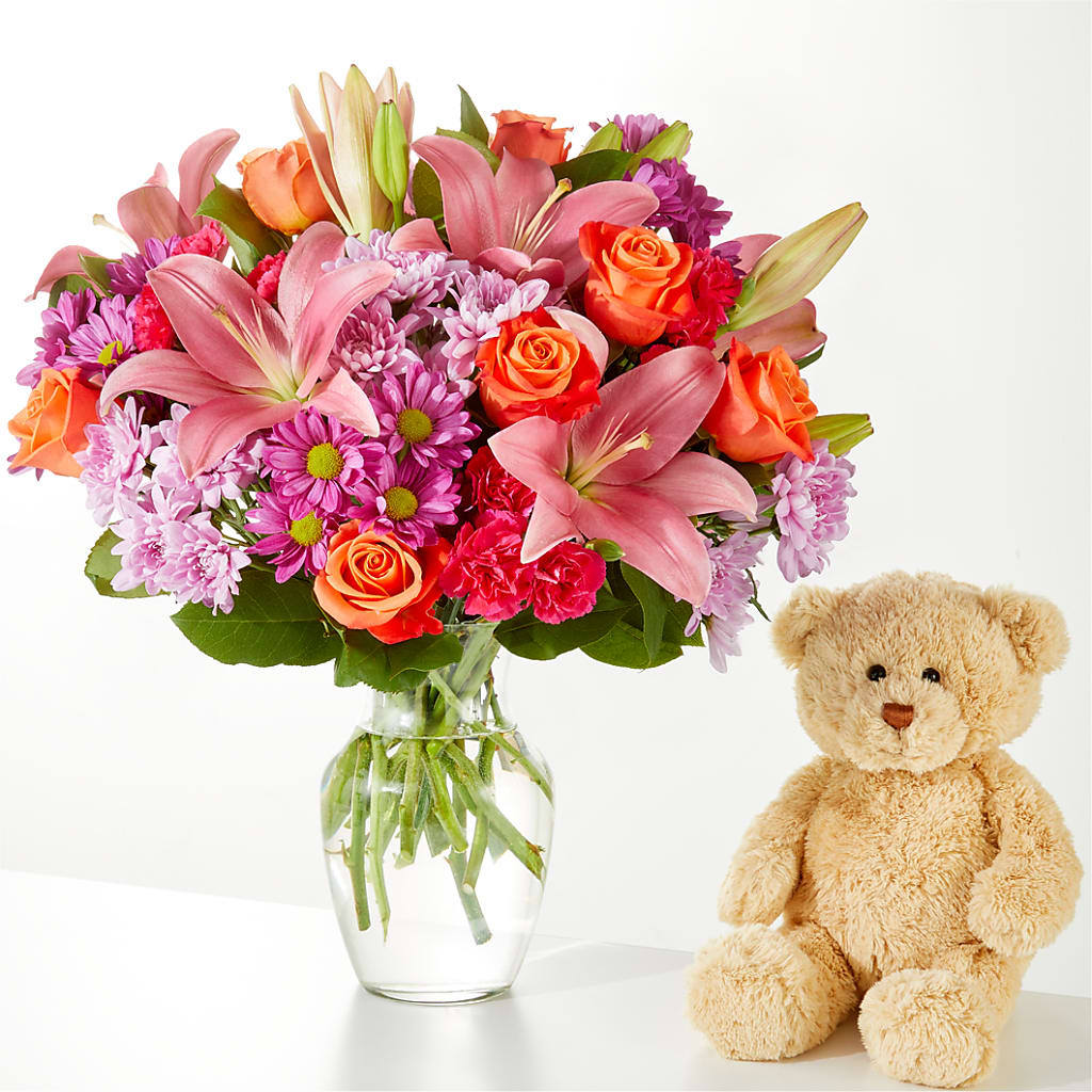 One and Only Bouquet and Bear Bundle –  Flowers By Henry Llc, Louisburg NC