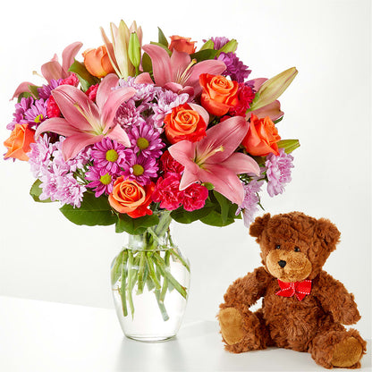 One and Only Bouquet and Bear Bundle –  Flowers By Henry Llc, Louisburg NC