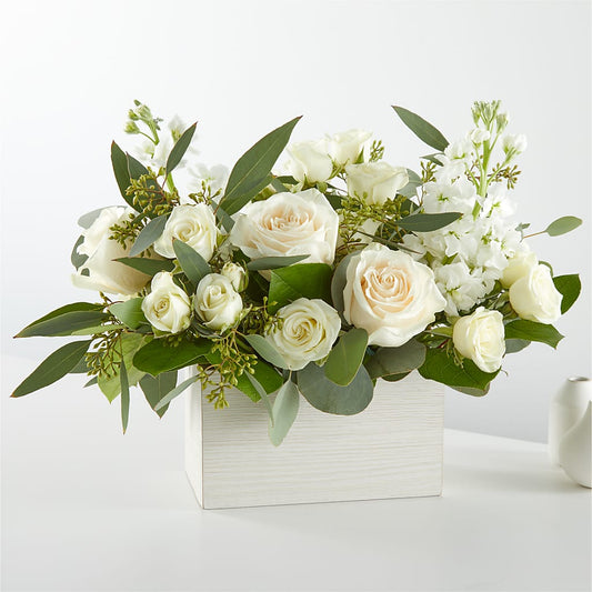 Fresh Linen Box Bouquet –  Flowers By Henry Llc, Louisburg NC