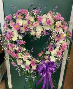 Lavender and White Open Heart –  Flowers By Henry Llc, Louisburg NC