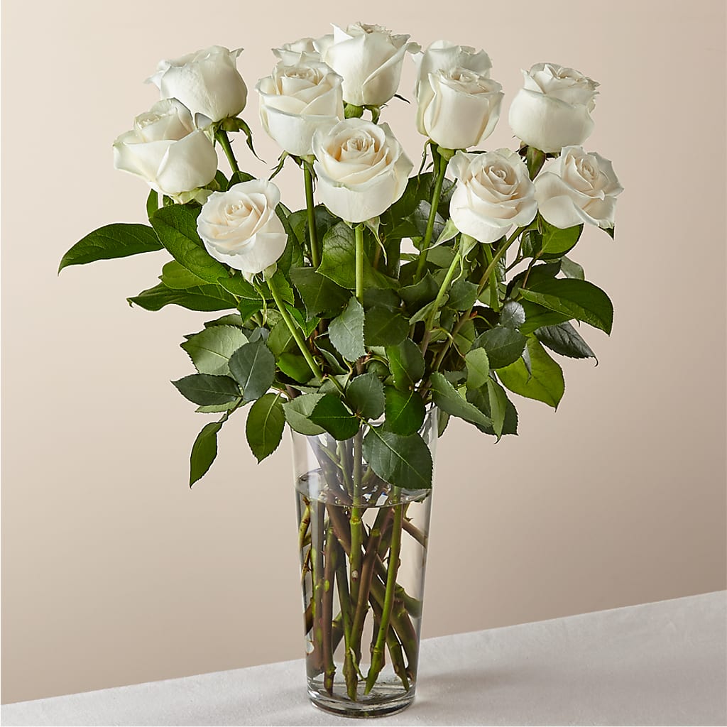 Long Stem White Rose Bouquet –  Flowers By Henry Llc, Louisburg NC