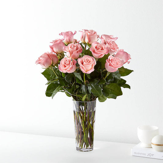 Long Stem Pink Rose Bouquet –  Flowers By Henry Llc, Louisburg NC