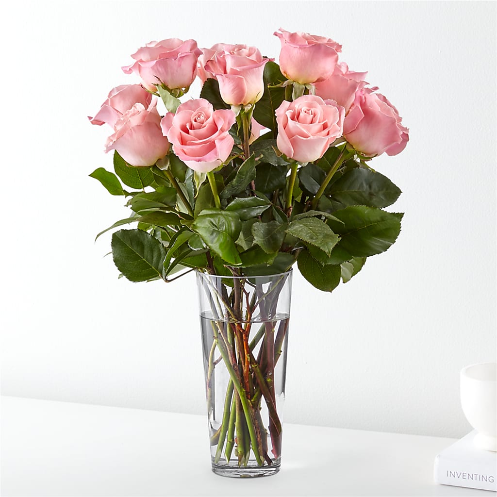 Long Stem Pink Rose Bouquet –  Flowers By Henry Llc, Louisburg NC