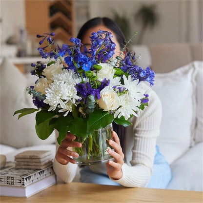 Cerulean Waves Bouquet –  Flowers By Henry Llc, Louisburg NC