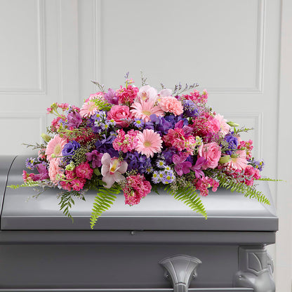Glorious Garden Casket Spray –  Flowers By Henry Llc, Louisburg NC