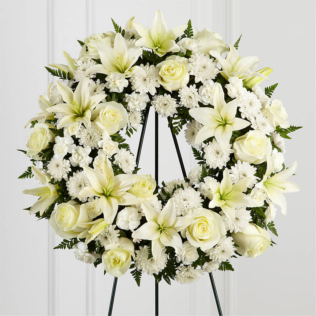 Treasured Tribute Wreath –  Flowers By Henry Llc, Louisburg NC