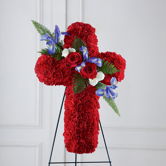 Faithful Hero Floral Cross –  Flowers By Henry Llc, Louisburg NC