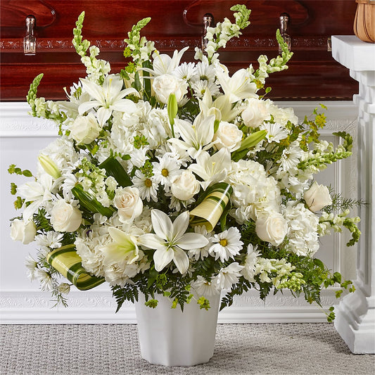 Thoughts of Tranquility Floor Basket –  Flowers By Henry Llc, Louisburg NC