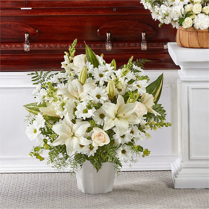 Thoughts of Tranquility Floor Basket –  Flowers By Henry Llc, Louisburg NC