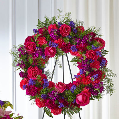 Calming Colors Wreath –  Flowers By Henry Llc, Louisburg NC