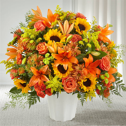 Harvest Thoughts Floor Basket –  Flowers By Henry Llc, Louisburg NC
