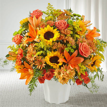Harvest Thoughts Floor Basket –  Flowers By Henry Llc, Louisburg NC