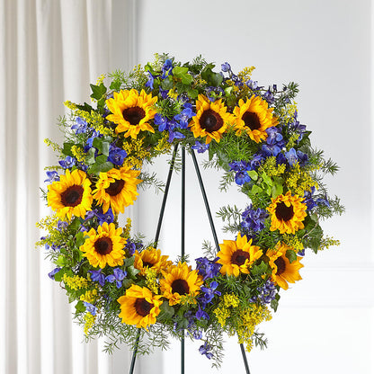 Bright Rays Wreath –  Flowers By Henry Llc, Louisburg NC