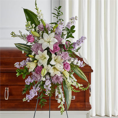 Grateful Hearts Standing Spray –  Flowers By Henry Llc, Louisburg NC
