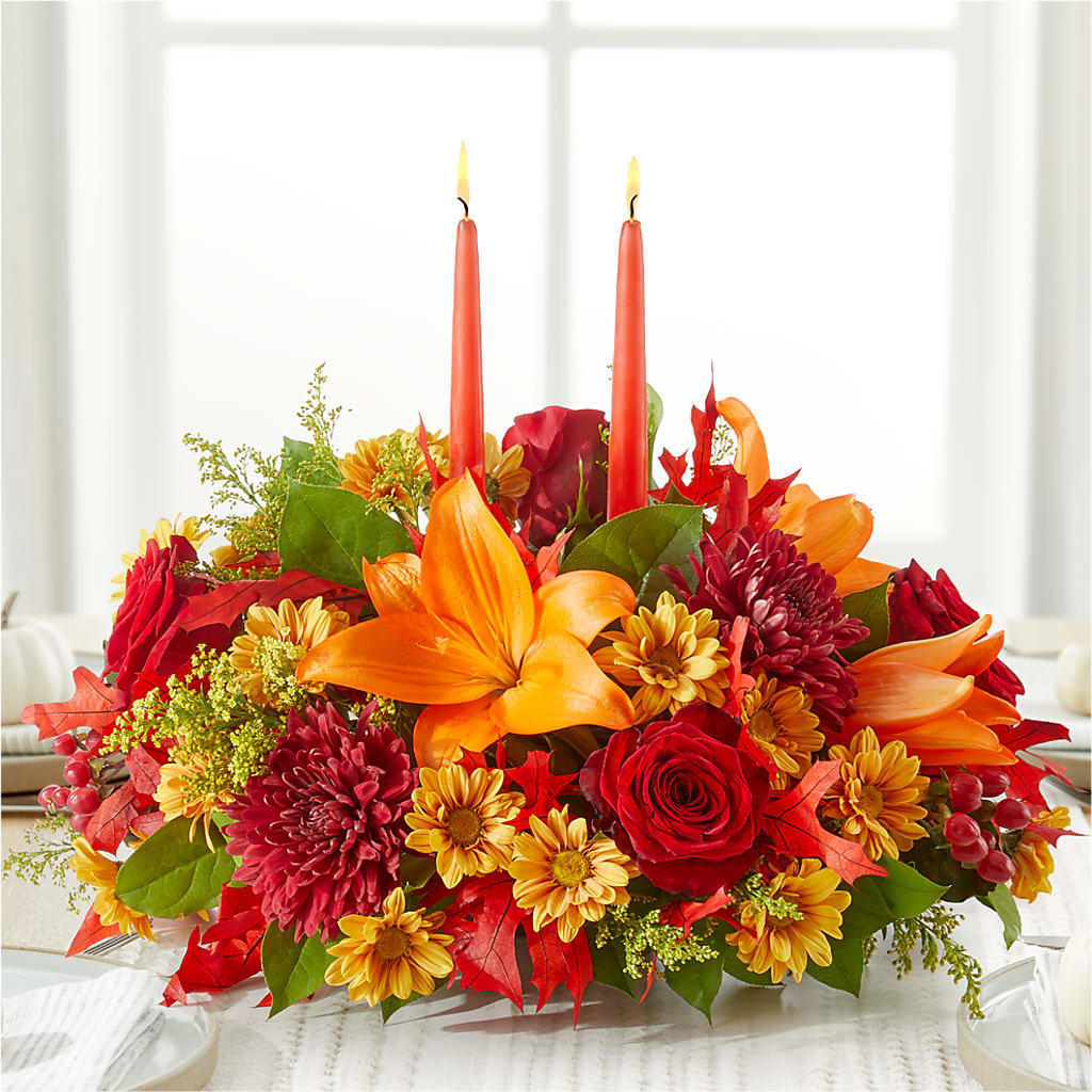 Autumn's Embrace Centerpiece –  Flowers By Henry Llc, Louisburg NC